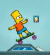 Jeux en ligne gratuit: Bart on skate