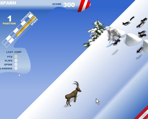 Jeux en ligne gratuit: Yeti sports Snowboard